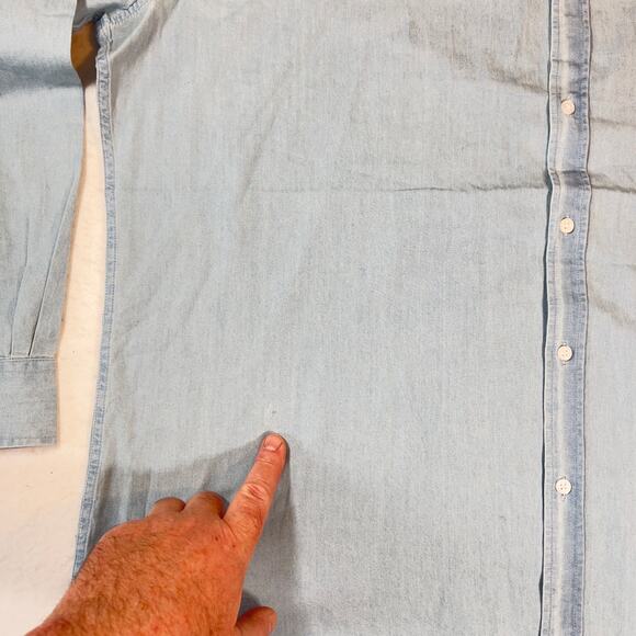 Johnny Bigg Grayson Denim Button Shirt Men 2XL New JB. Originals Weekend Comfort - Picture 4 of 11